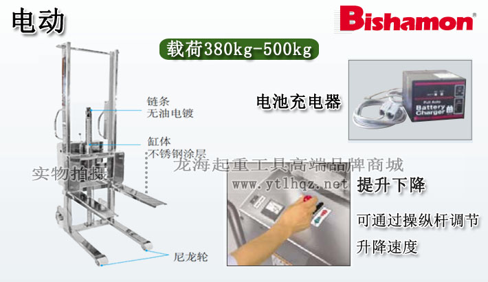 電動(dòng)不銹鋼液壓堆高車(chē)圖片